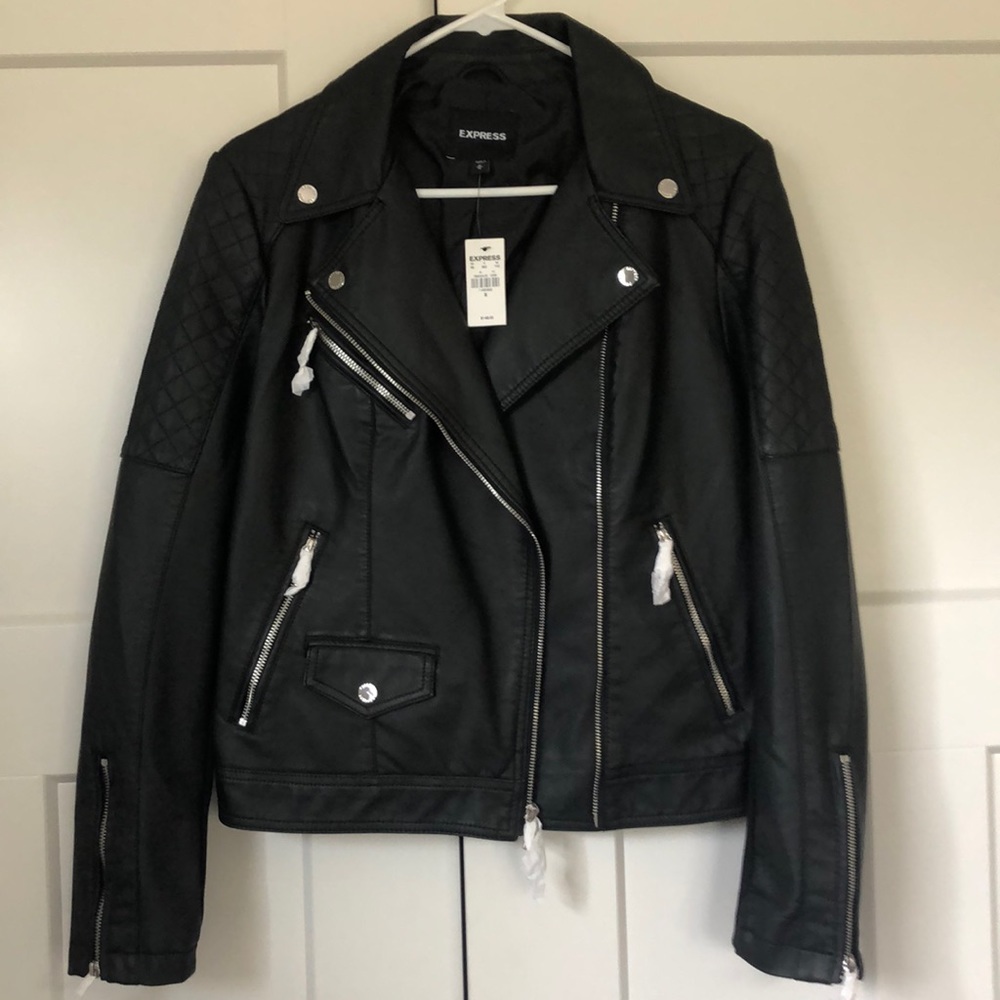 Faux leather jacket